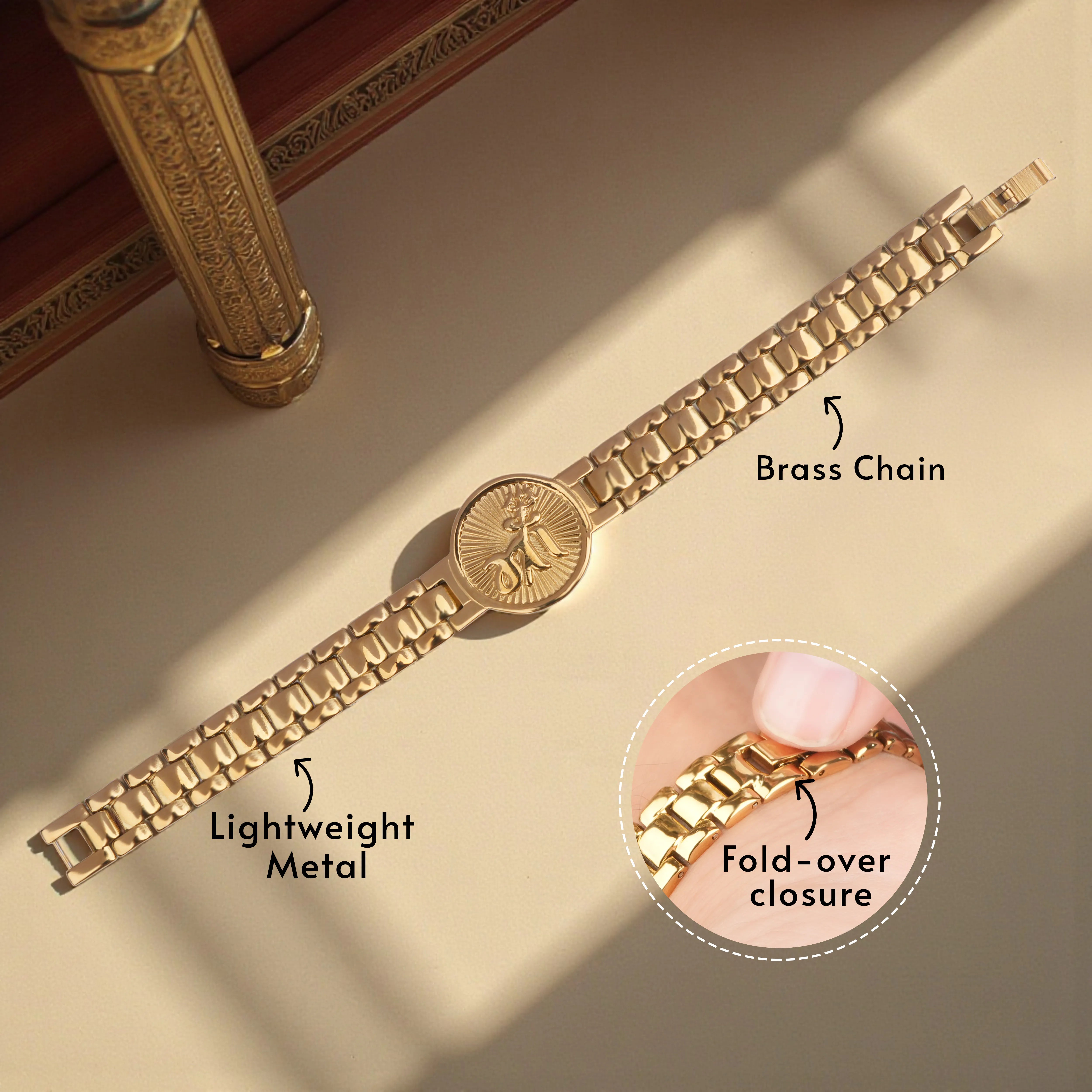 Maa Shakti Gold Plated Spiritual Bracelet