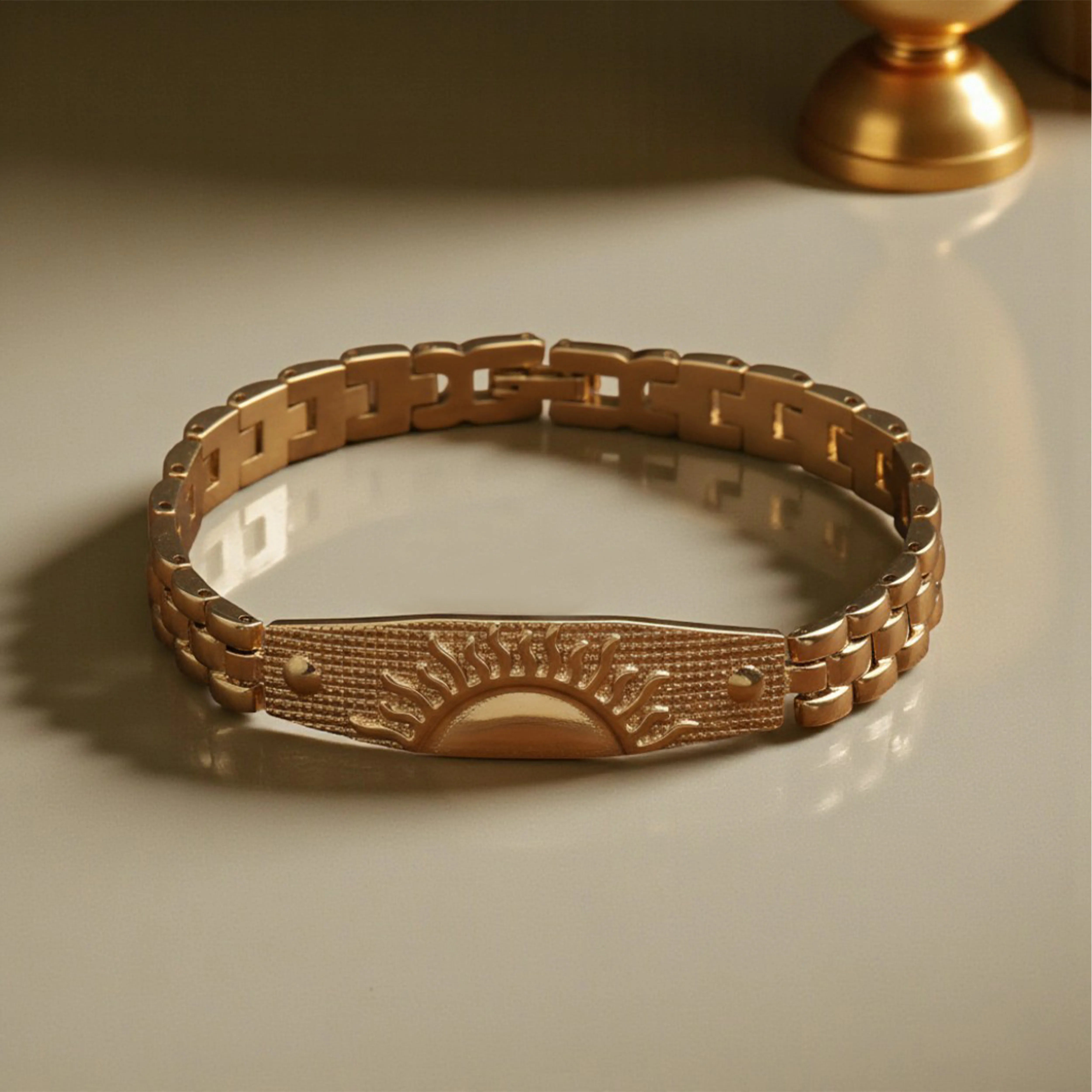 Divine Suryoday Gold Plated Spiritual Bracelet