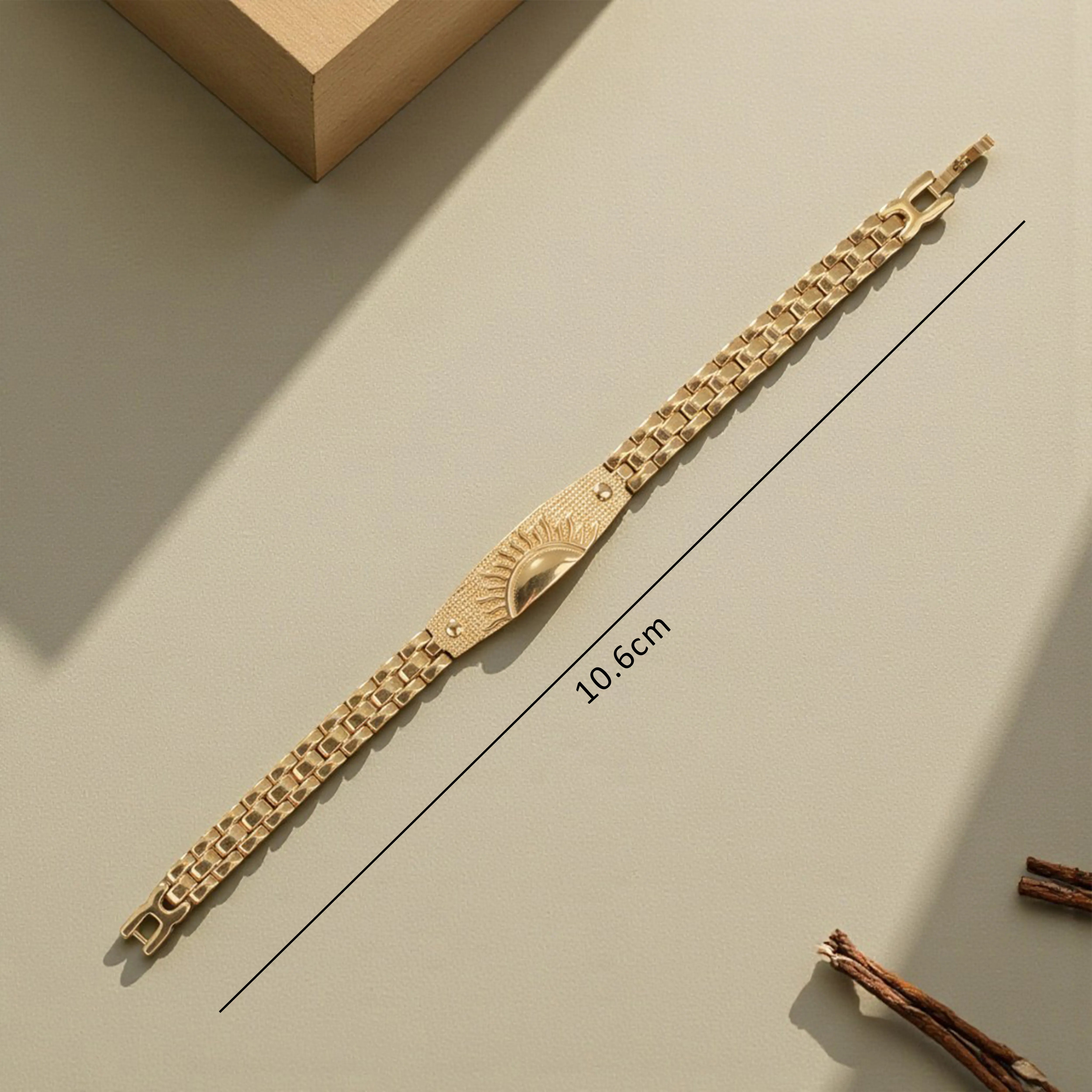 Divine Suryoday Gold Plated Spiritual Bracelet