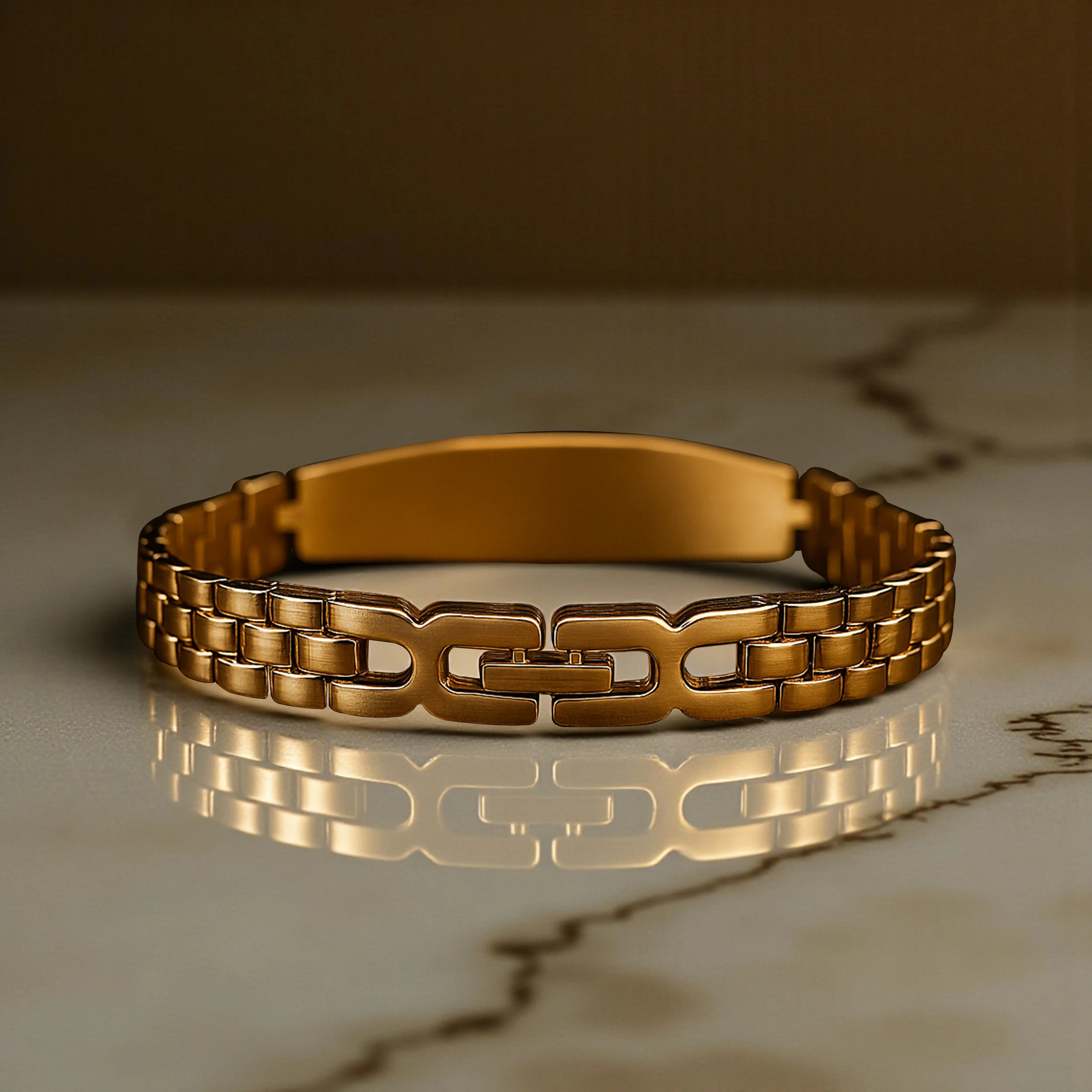 Shiva Trishul Gold Plated Spiritual Bracelet