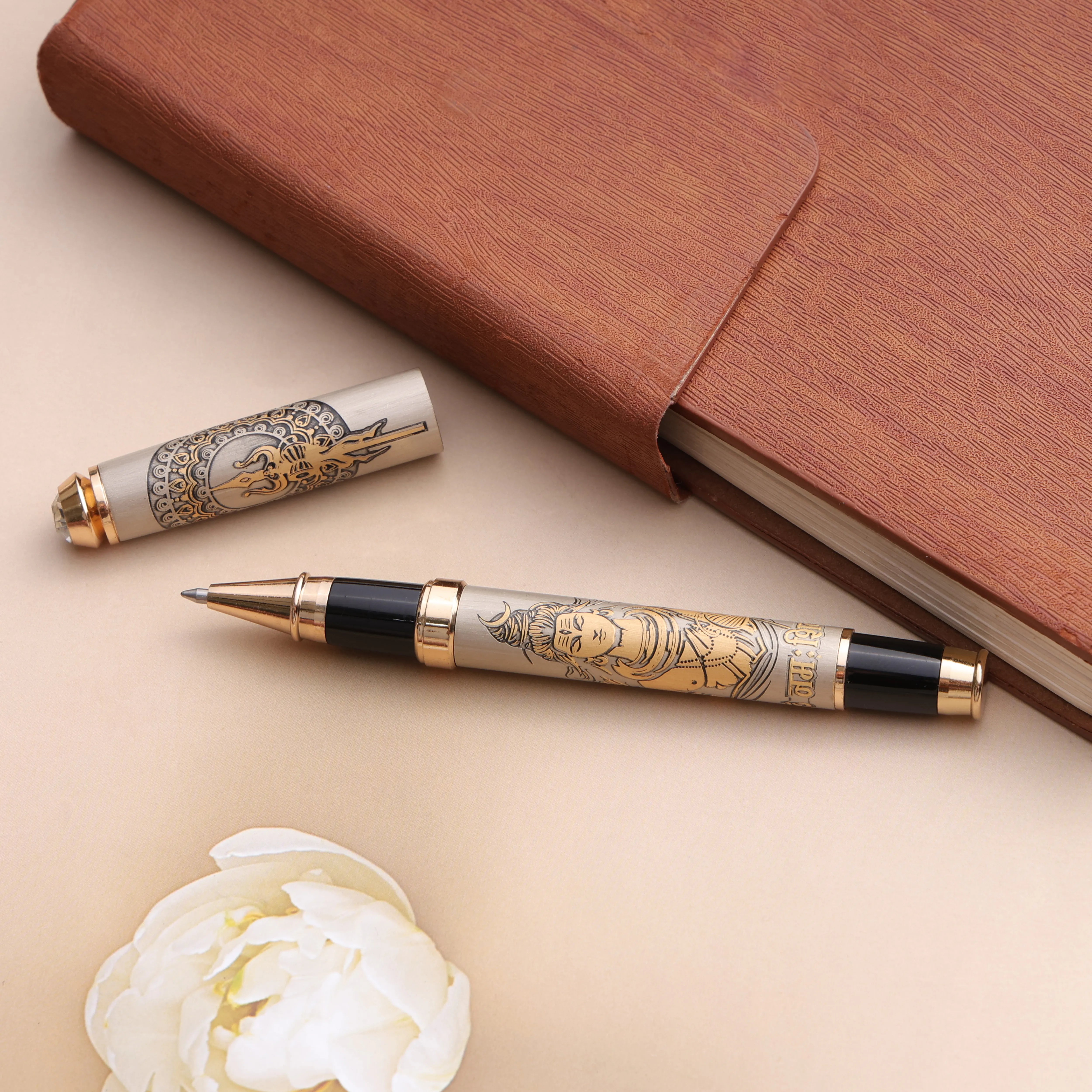 Divine Ink Shiva Edition Premium Metal Roller Pen