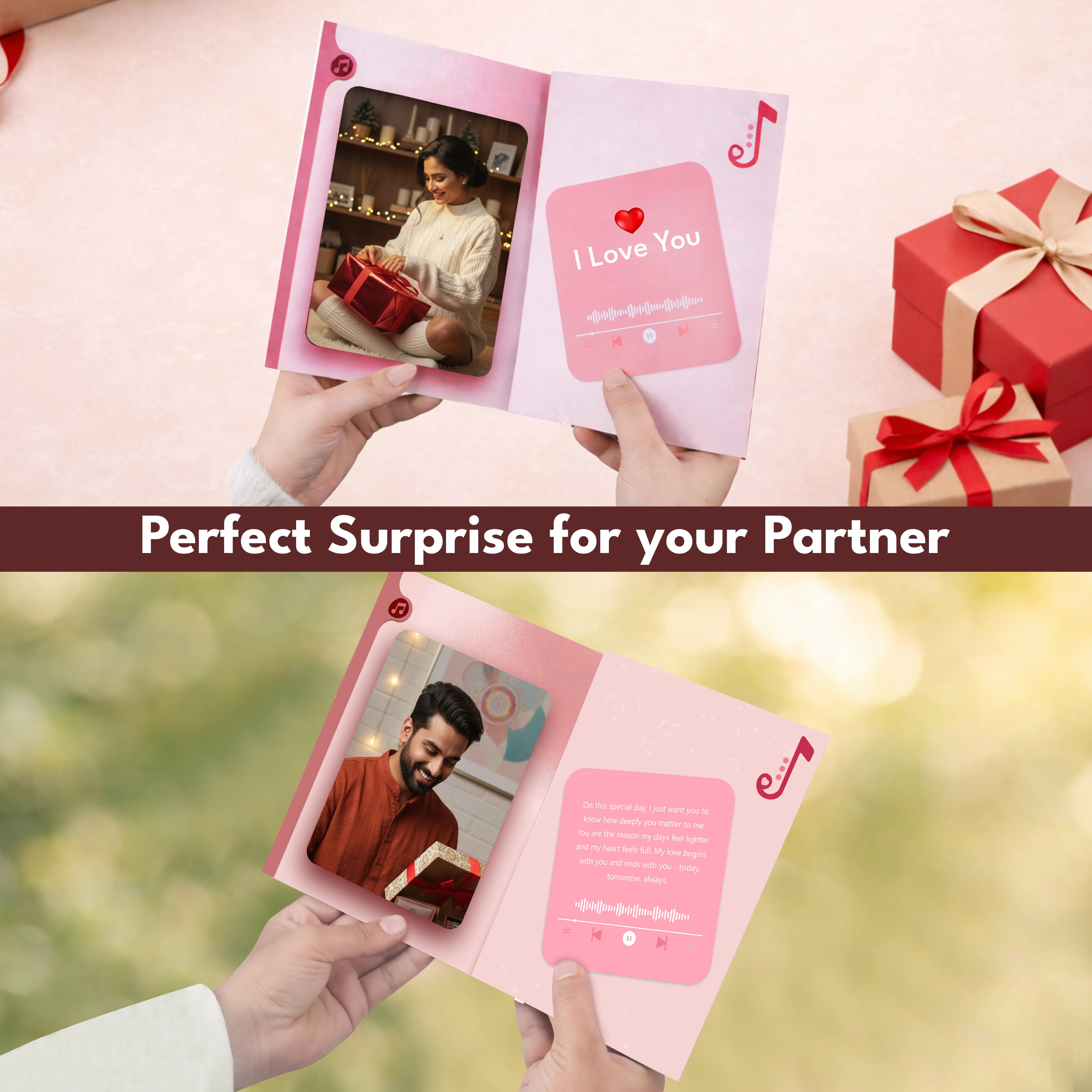 Personalized Valentines Day Audio Greeting Card