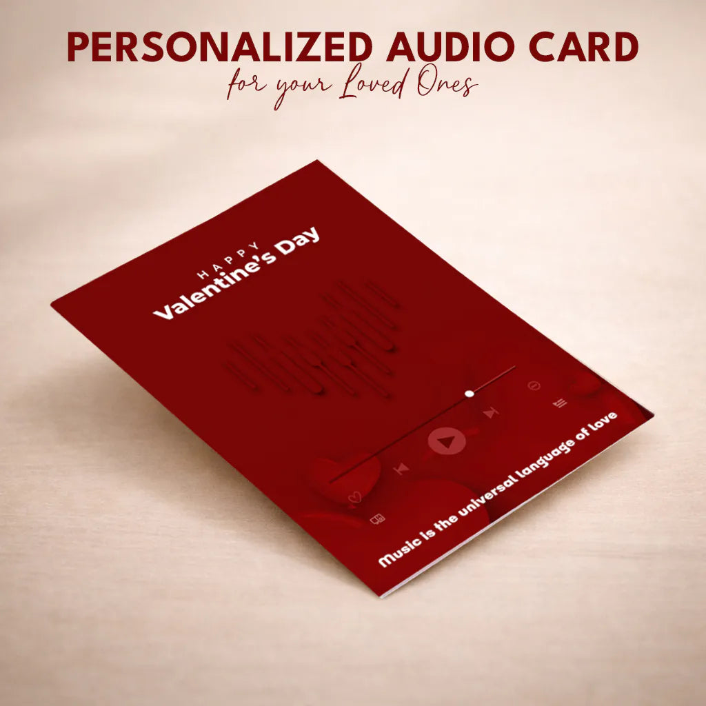 Personalized Valentines Day Audio Greeting Card