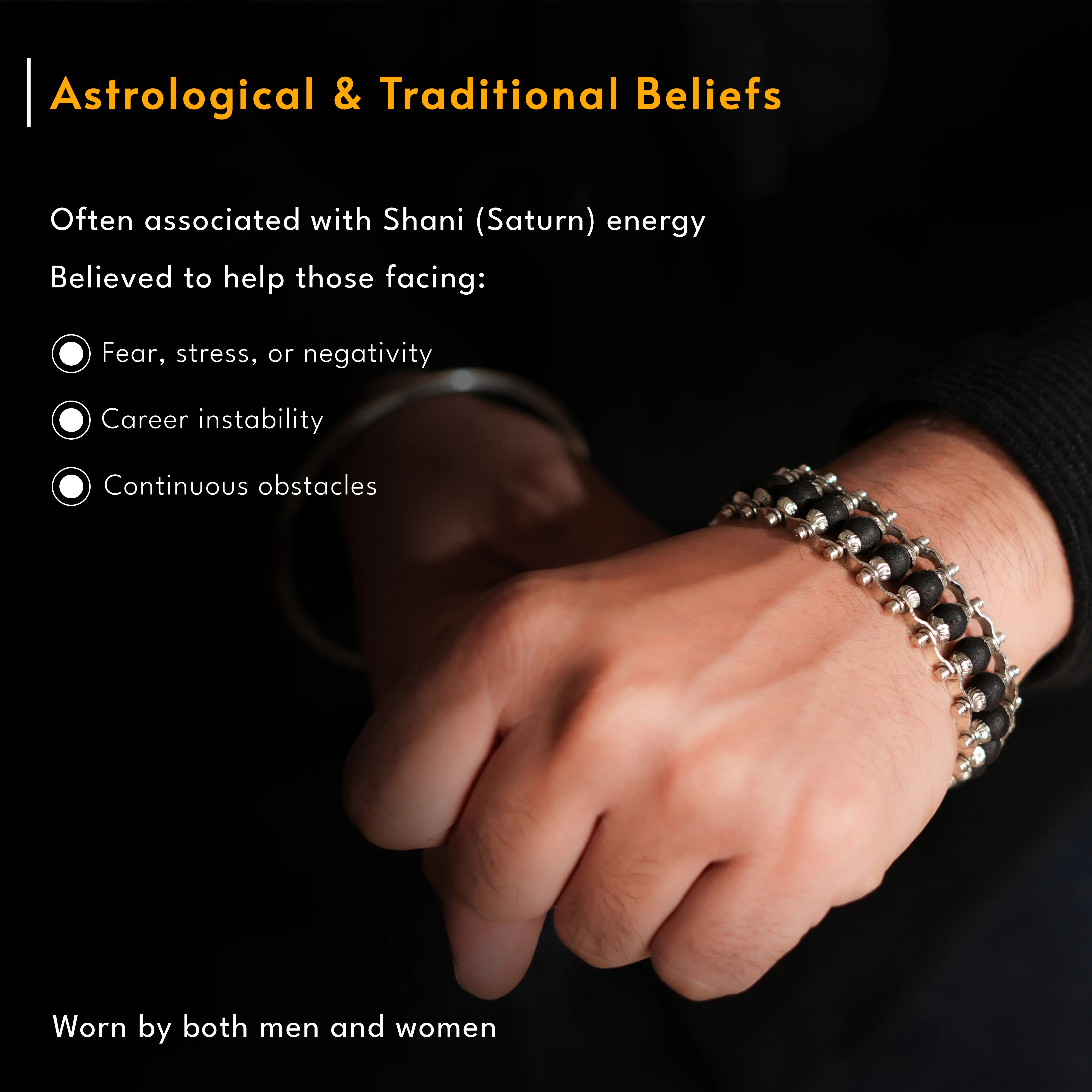 Silver Plated Karungali Bracelet