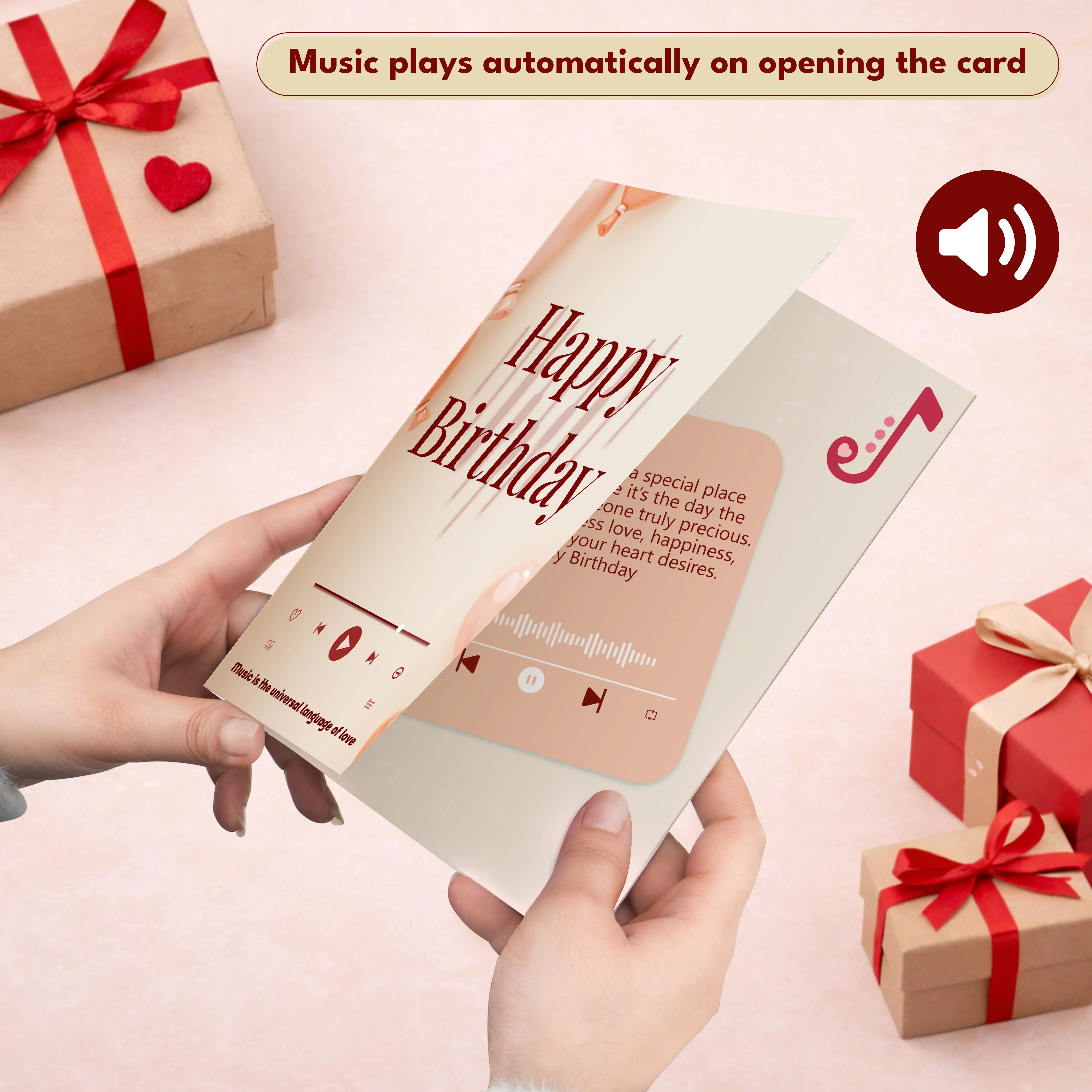 Personalized Happy Birthday Day Audio Greeting Card