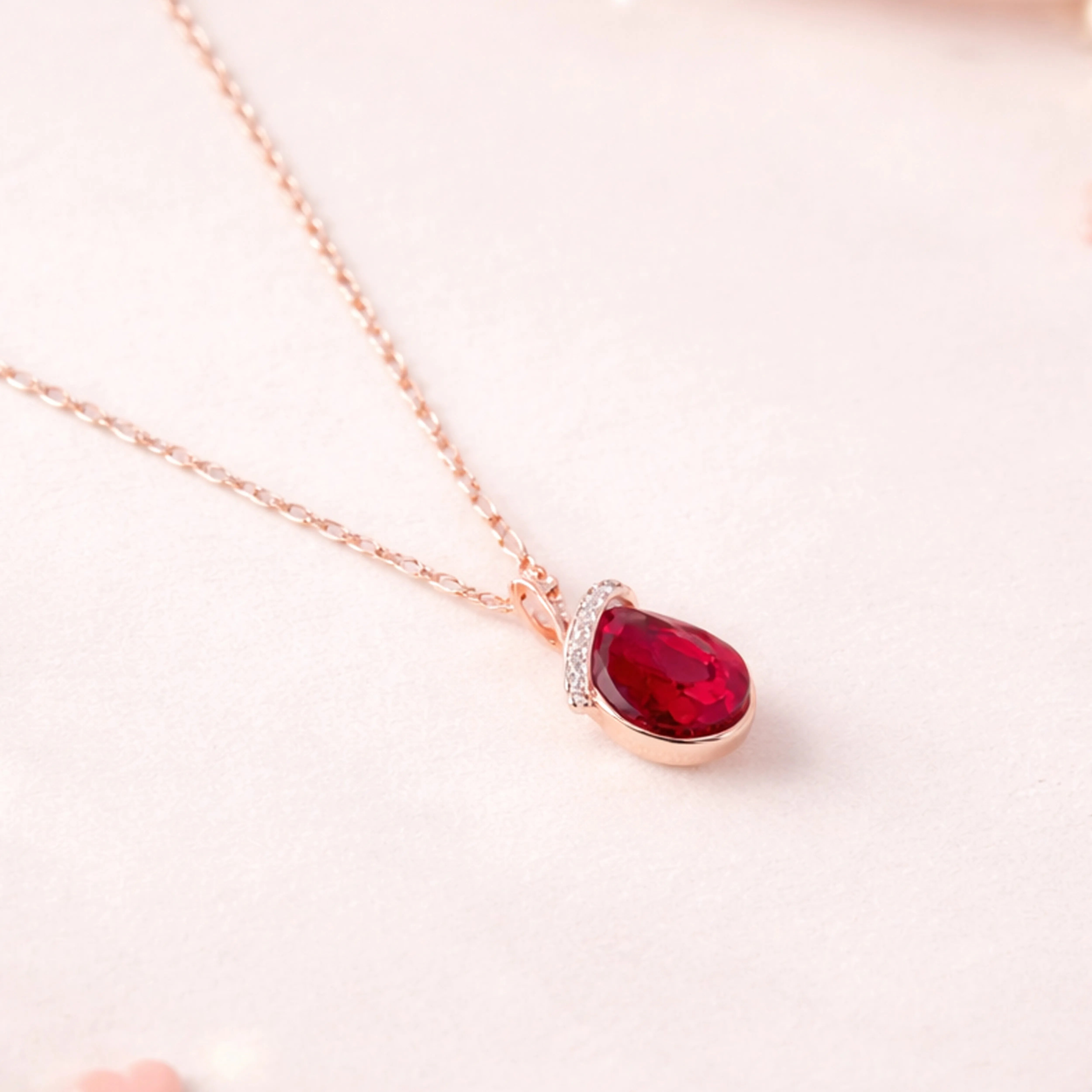 Ruby Royale Pendant Set