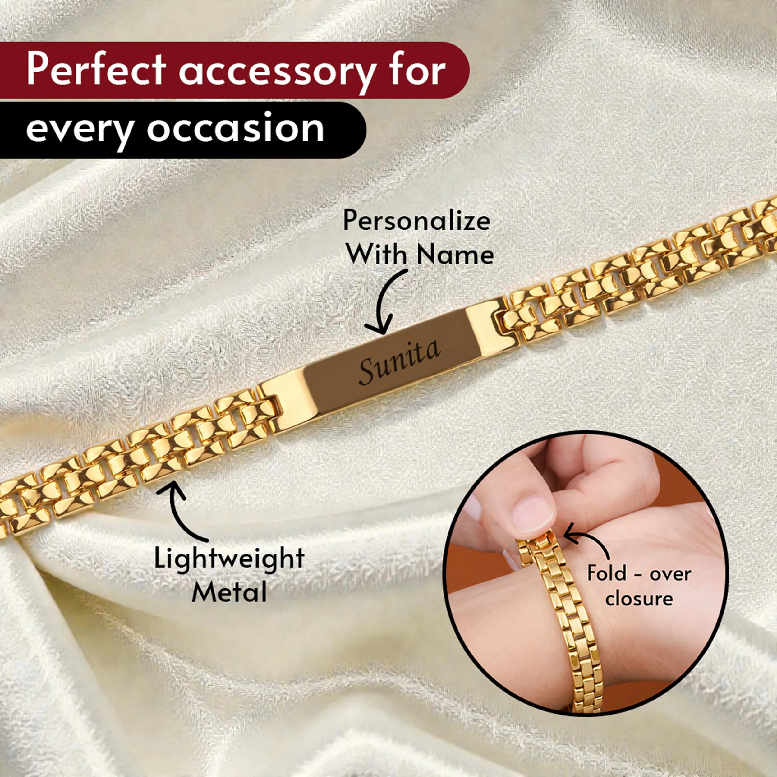 Personalized Royal Wrist Bracelet For Women