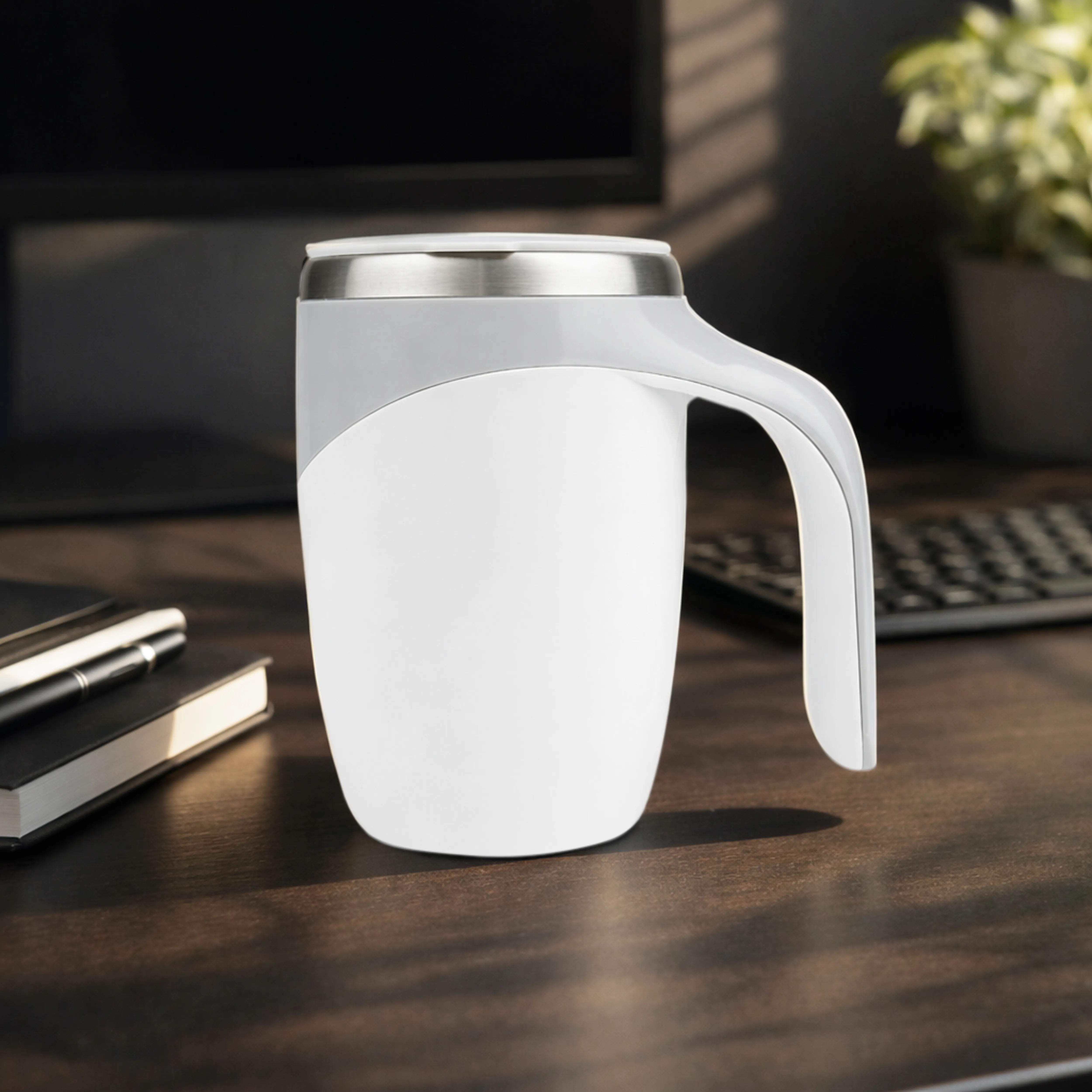 Spinova Self-Stirrer Vacuum Insulated Coffee Mug