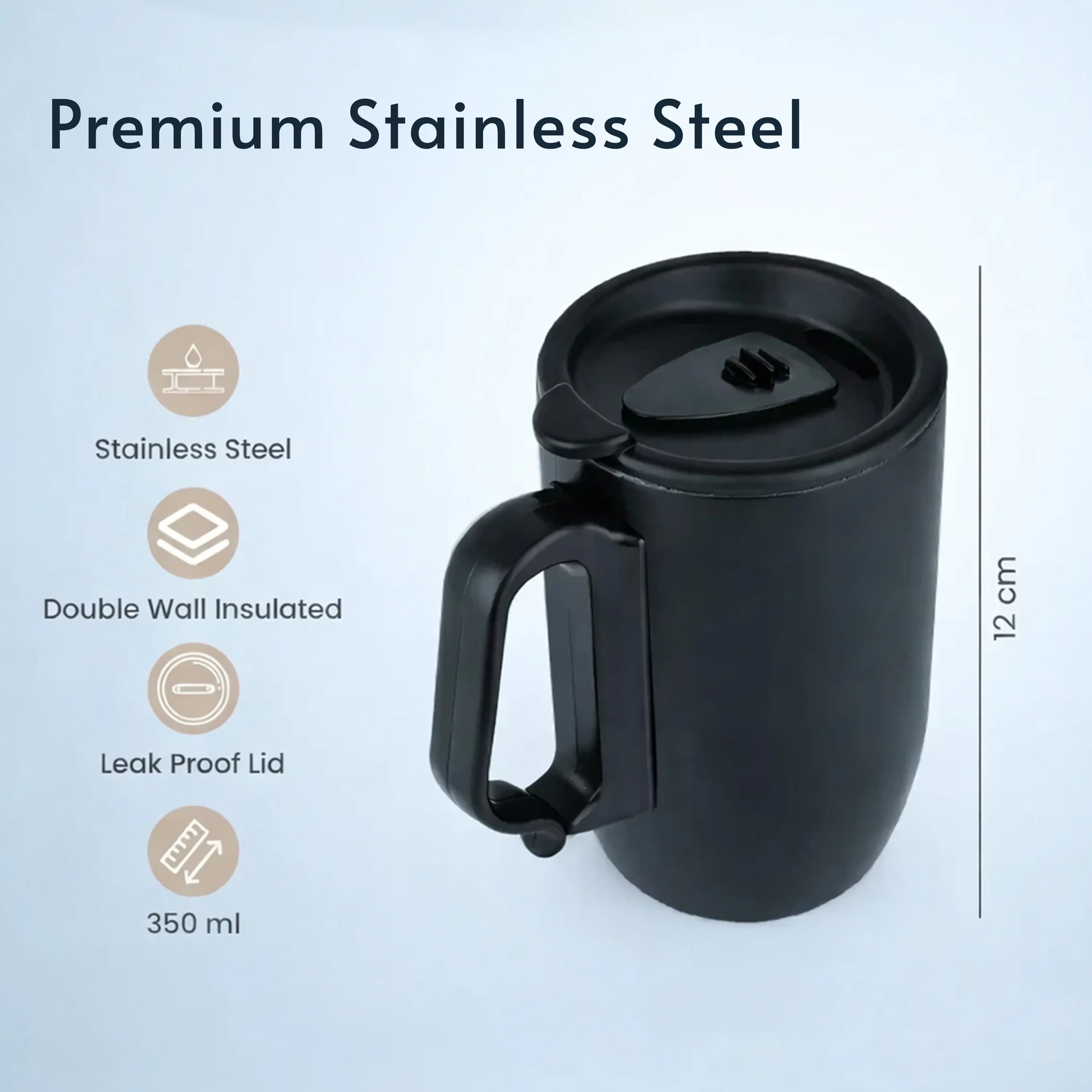 GoSip Vacuum Insulated Stainless Steel Travel Mug