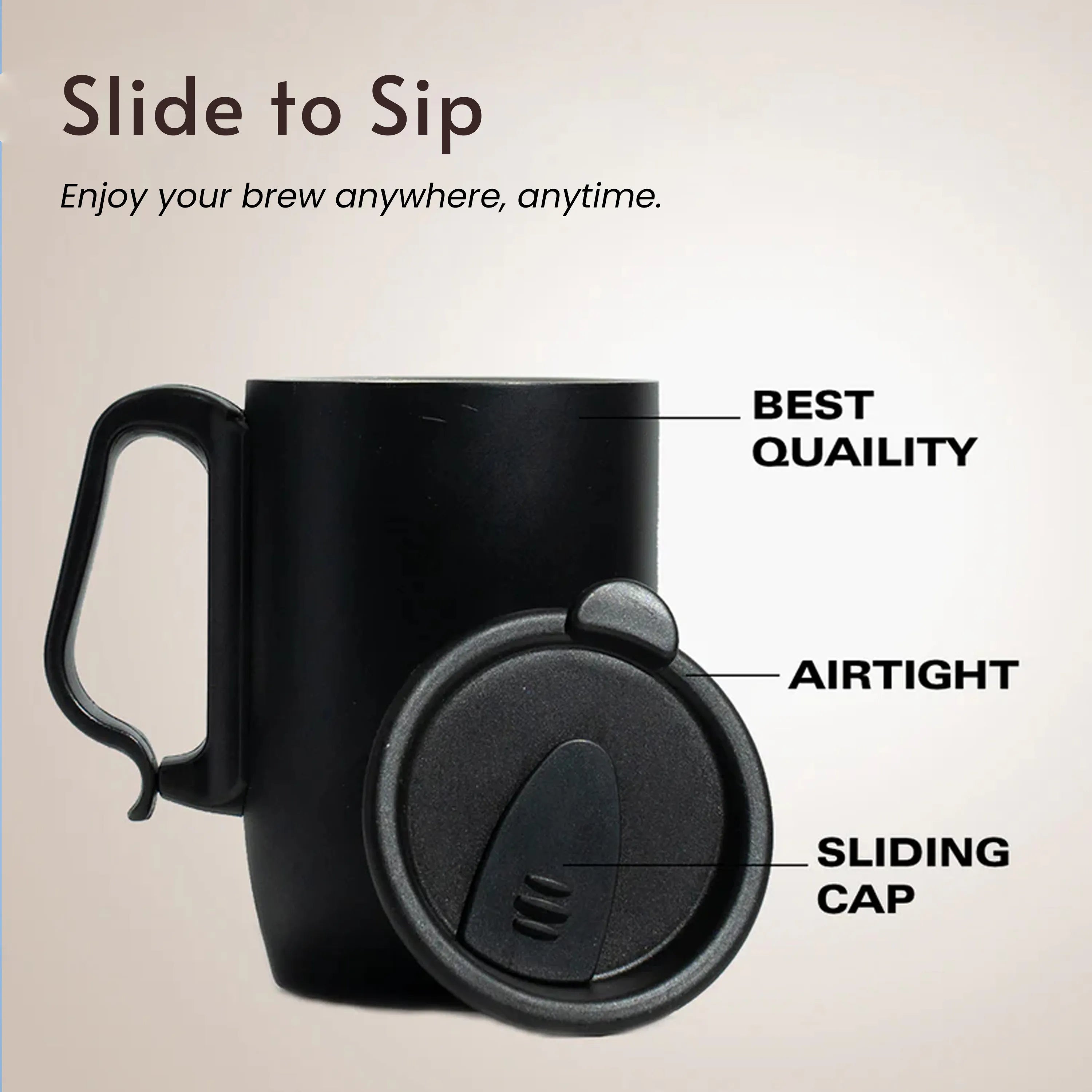 GoSip Vacuum Insulated Stainless Steel Travel Mug