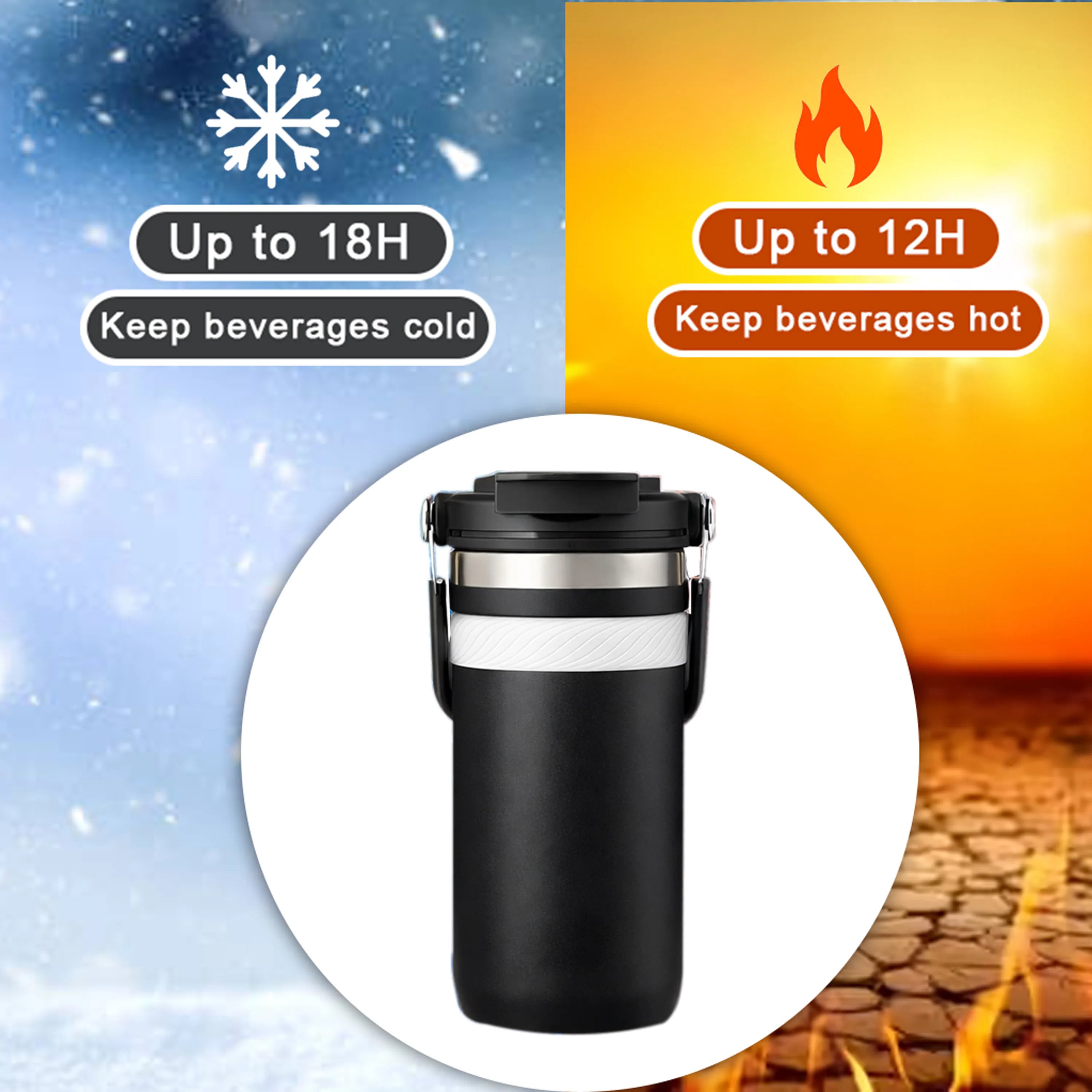 Active Pour Vacuum Insulated Stainless Steel Tumbler