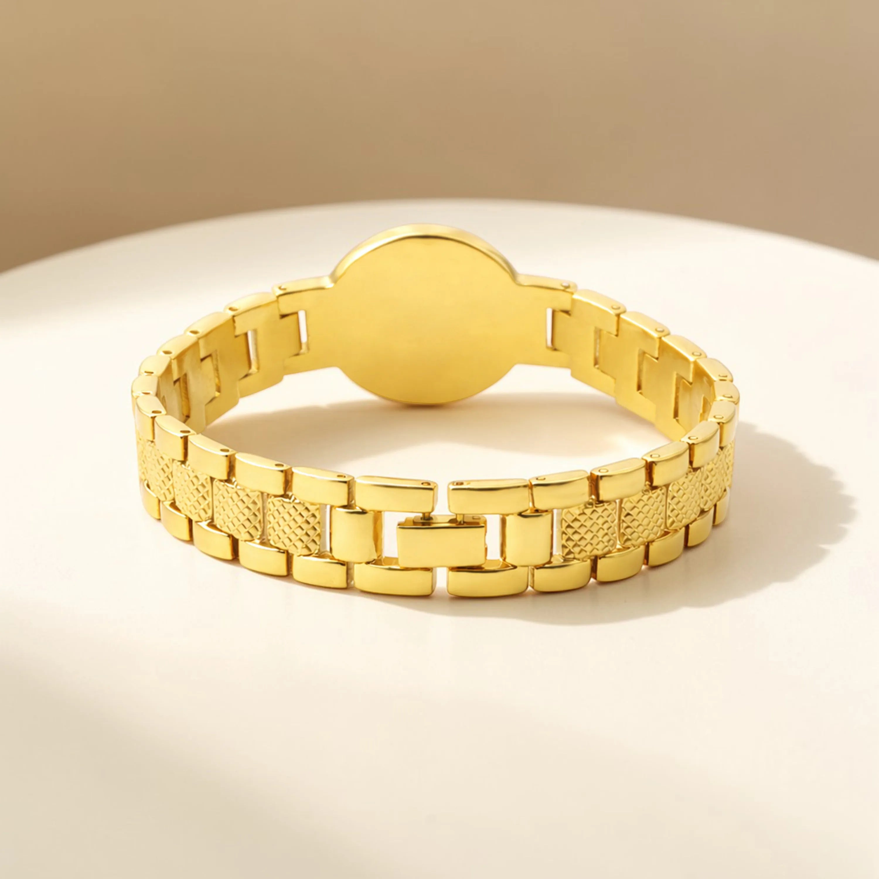 Eternal Om Harmony Gold Plated Spiritual Bracelet