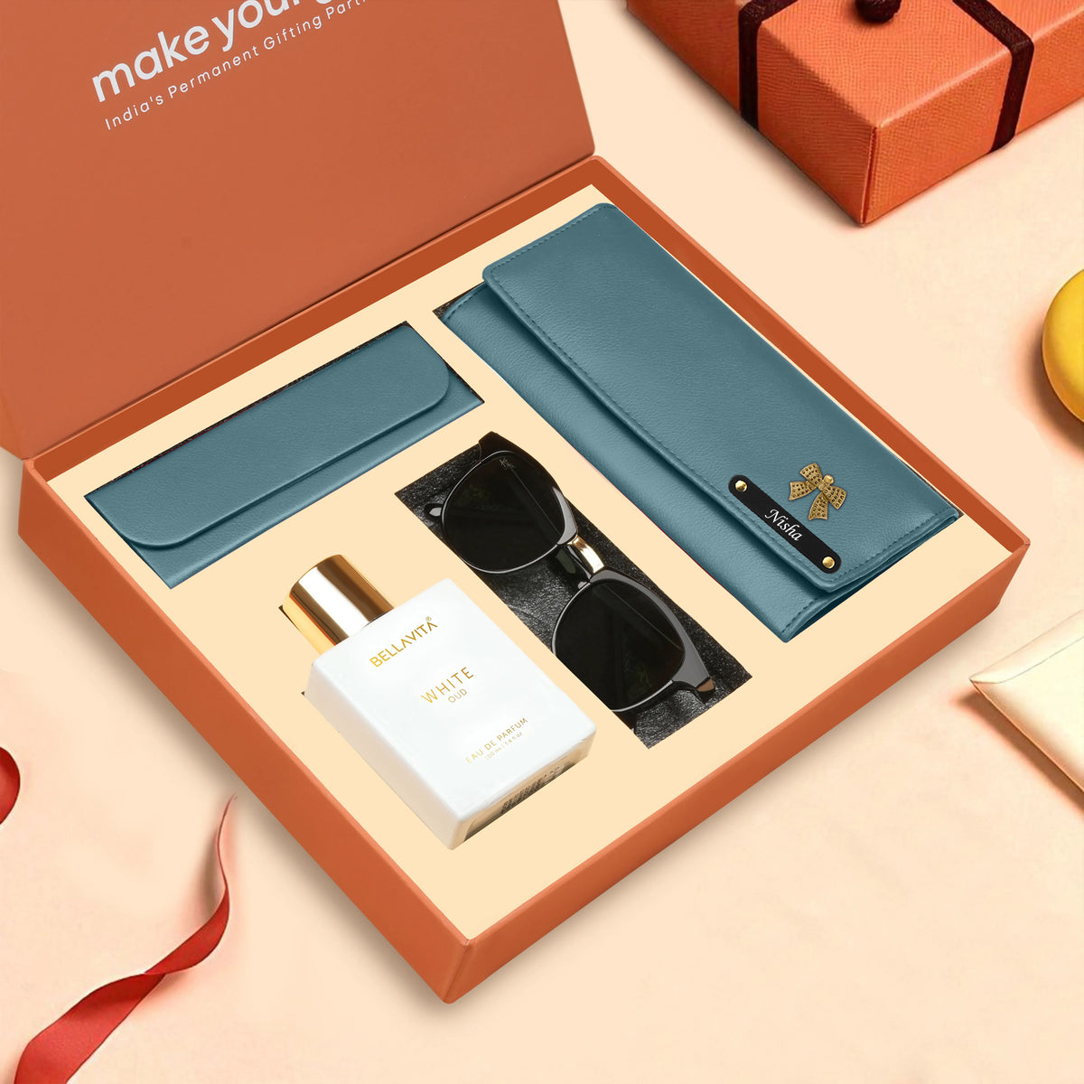 Personalized Clutch Eyewear Case Sunglasses & Perfume Gift Hamper