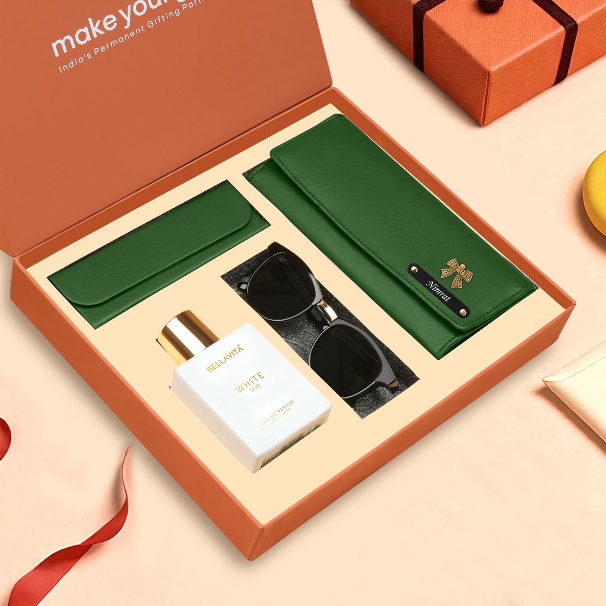 Personalized Clutch Eyewear Case Sunglasses & Perfume Gift Hamper