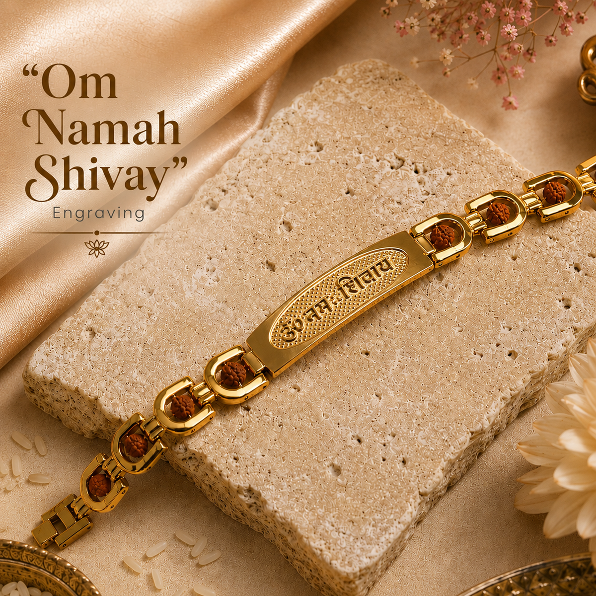 Om Namah Shivay Spiritual Rudraksh Bracelet