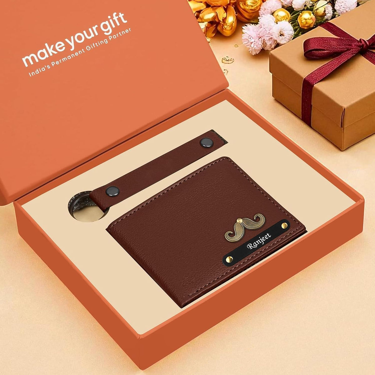 Personalized Wallet & Keychain Combo
