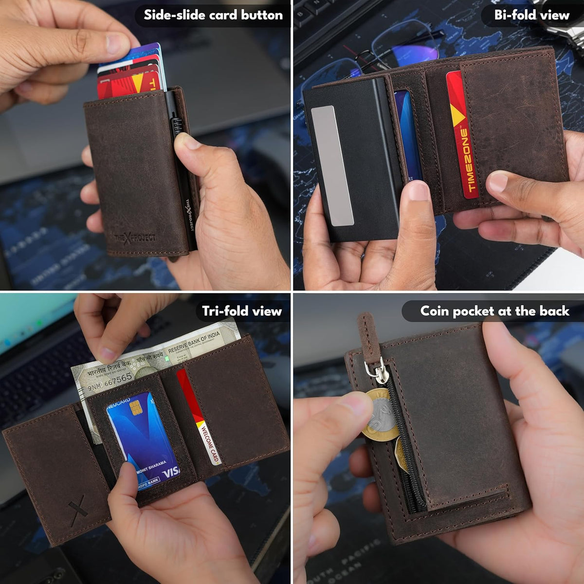 Personalized Diary Tumbler Cardholder And Power Bank Gift Hamper For Him