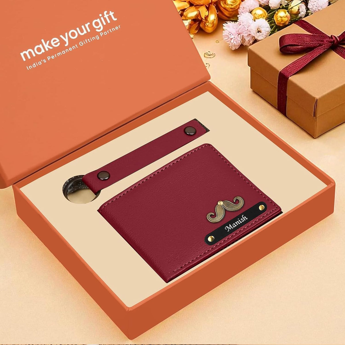 Personalized Wallet & Keychain Combo