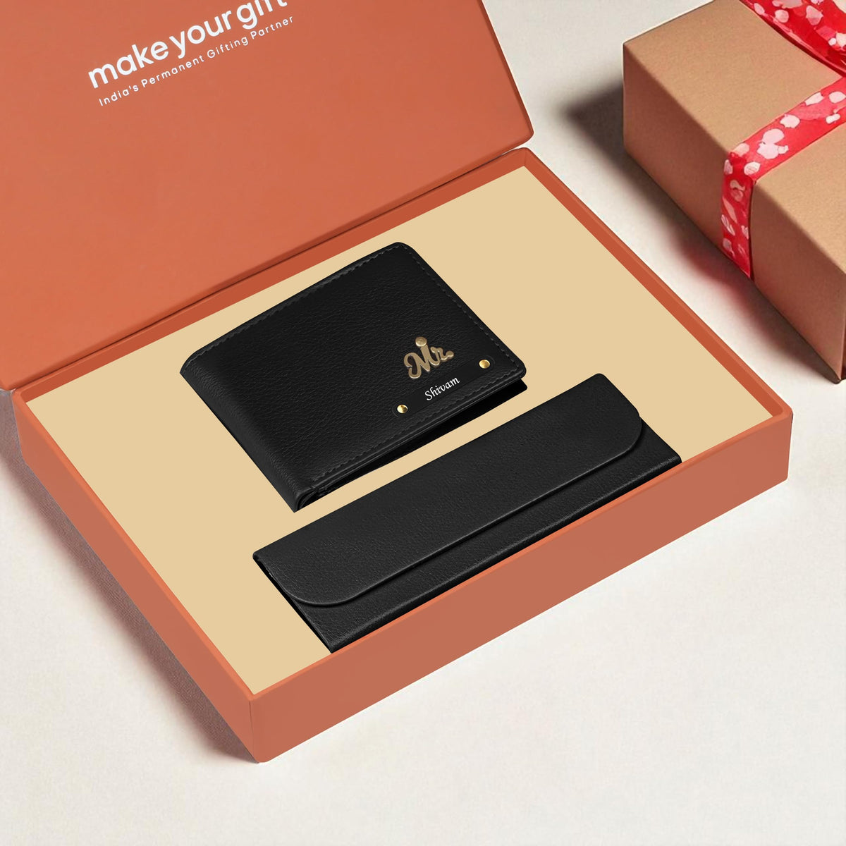 Personalized Wallet & Eyewear Case Combo